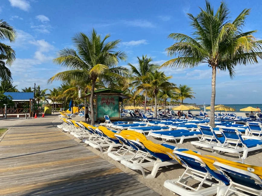 Ambergris Caye neighborhood in Belize