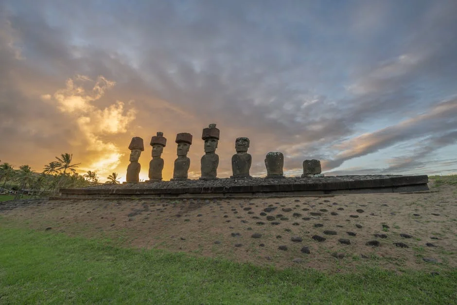 Hanga Roa Centro neighborhood in Easter Island