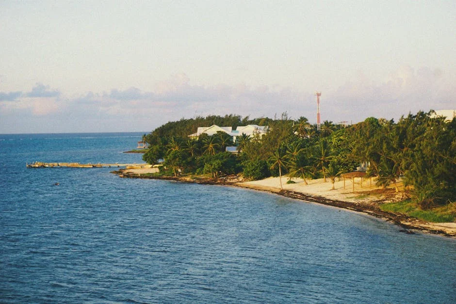 George Town neighborhood in Grand Cayman