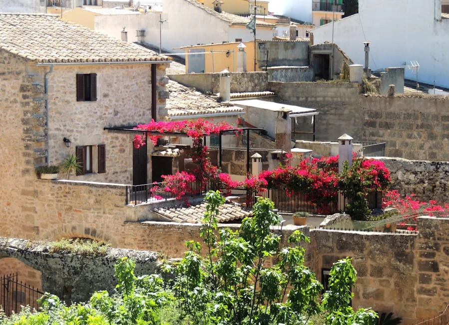 Alcudia Old Town neighborhood in Mallorca