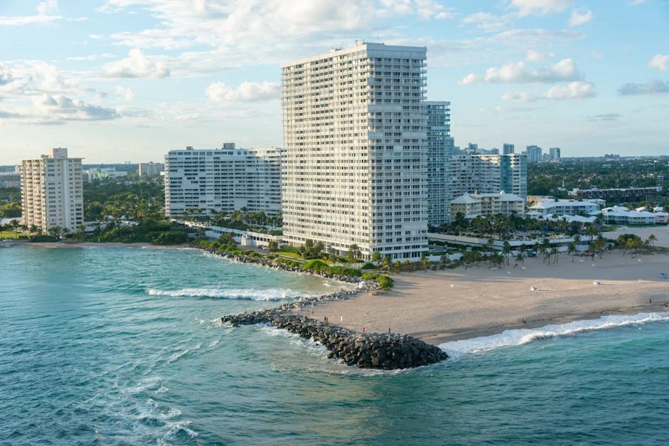 Surfside and Bal Harbour neighborhood in Miami Near the Beach