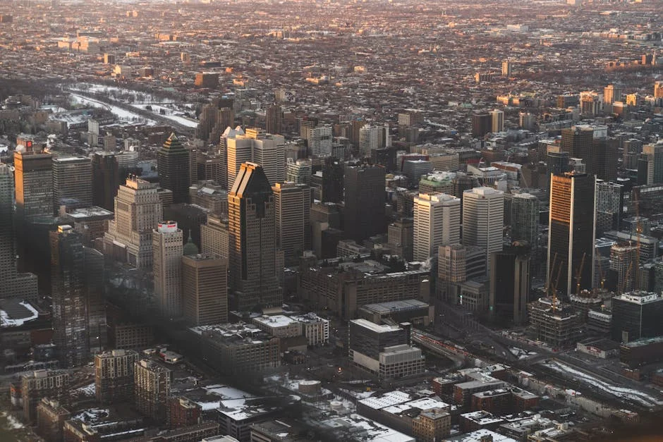 Downtown (Ville-Marie) neighborhood in Montreal