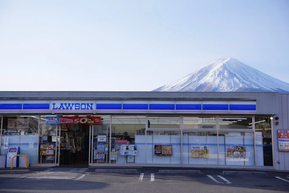Fujikawaguchiko neighborhood in Mt. Fuji