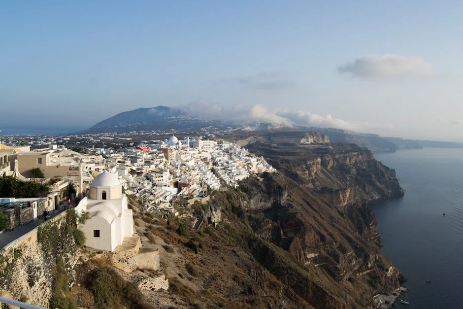 Firostefani neighborhood in Santorini