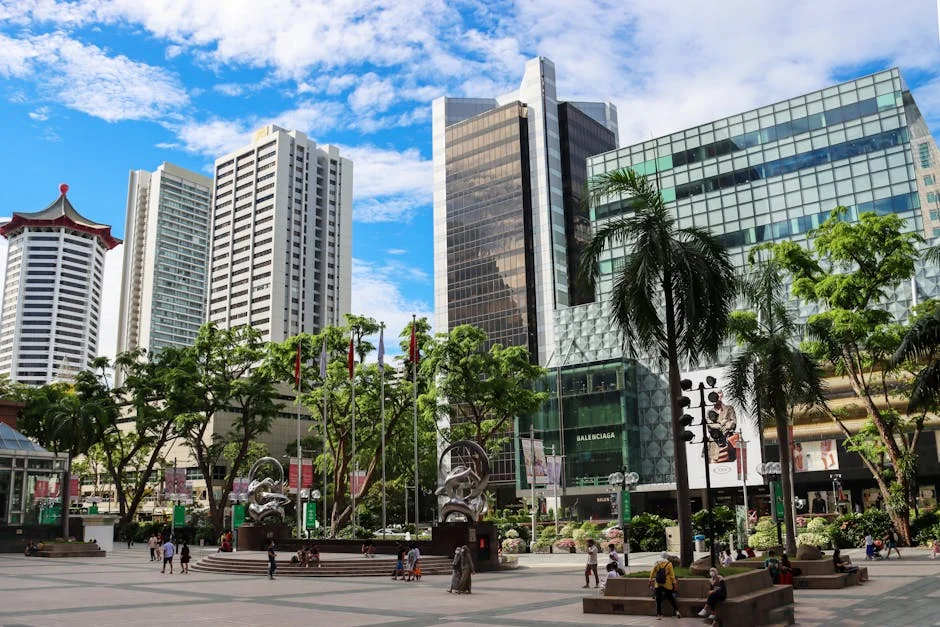 Orchard Road neighborhood in Singapore