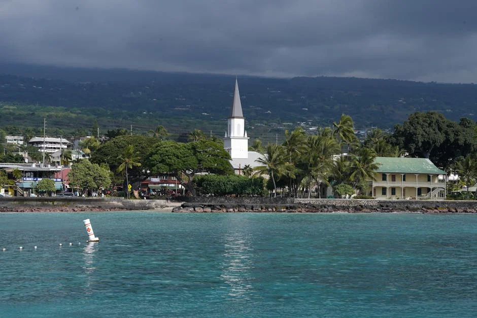 Kailua-Kona neighborhood in Big Island, Hawaii